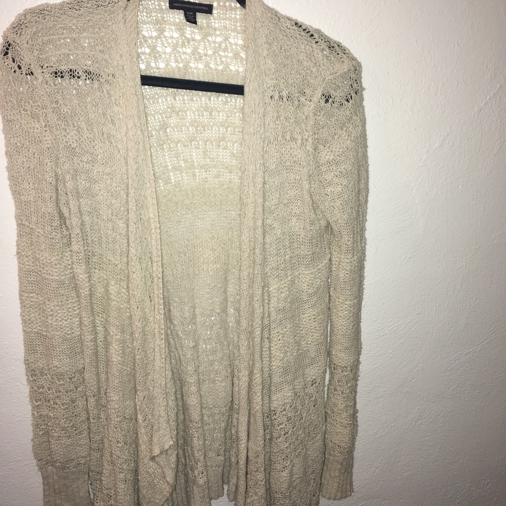American Eagle Woven Cardigan